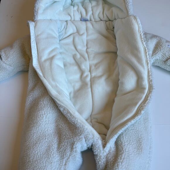 Petit Bateau Baby Sherpa Snowsuit With Ears 12 Months - Picture 6 of 9